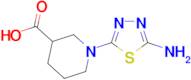 1-(5-amino-1,3,4-thiadiazol-2-yl)piperidine-3-carboxylic acid