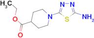 ethyl 1-(5-amino-1,3,4-thiadiazol-2-yl)piperidine-4-carboxylate