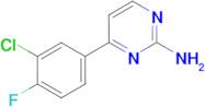 4-(3-chloro-4-fluorophenyl)pyrimidin-2-amine