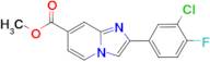 methyl 2-(3-chloro-4-fluorophenyl)imidazo[1,2-a]pyridine-7-carboxylate