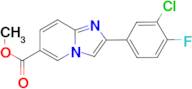 methyl 2-(3-chloro-4-fluorophenyl)imidazo[1,2-a]pyridine-6-carboxylate