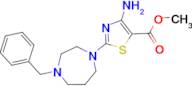 methyl 4-amino-2-(4-benzyl-1,4-diazepan-1-yl)-1,3-thiazole-5-carboxylate
