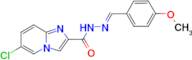 6-chloro-N'-[-(4-methoxyphenyl)methylene]imidazo[1,2-a]pyridine-2-carbohydrazide