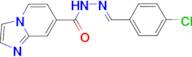 N'-[(4-chlorophenyl)methylene]imidazo[1,2-a]pyridine-7-carbohydrazide