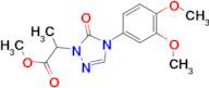 methyl 2-[4-(3,4-dimethoxyphenyl)-5-oxo-4,5-dihydro-1H-1,2,4-triazol-1-yl]propanoate