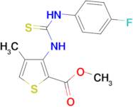 methyl 3-({[(4-fluorophenyl)amino]carbonothioyl}amino)-4-methylthiophene-2-carboxylate