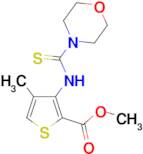 methyl 4-methyl-3-[(morpholin-4-ylcarbonothioyl)amino]thiophene-2-carboxylate