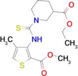 ethyl 1-({[2-(methoxycarbonyl)-4-methylthien-3-yl]amino}carbonothioyl)piperidine-3-carboxylate