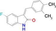 3-(3,4-dimethylbenzylidene)-5-fluoro-1,3-dihydro-2H-indol-2-one