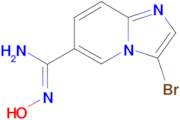 3-bromo-N'-hydroxyimidazo[1,2-a]pyridine-6-carboximidamide