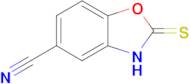 2-thioxo-2,3-dihydro-1,3-benzoxazole-5-carbonitrile