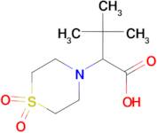 2-(1,1-dioxidothiomorpholin-4-yl)-3,3-dimethylbutanoic acid