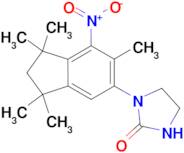 1-(1,1,3,3,6-pentamethyl-7-nitro-2,3-dihydro-1H-inden-5-yl)imidazolidin-2-one