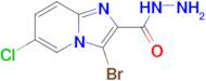 3-bromo-6-chloroimidazo[1,2-a]pyridine-2-carbohydrazide