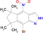 8-bromo-5,5,7,7-tetramethyl-4-nitro-1,5,6,7-tetrahydrocyclopenta[f]indazole