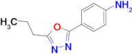 4-(5-propyl-1,3,4-oxadiazol-2-yl)aniline