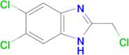 5,6-dichloro-2-(chloromethyl)-1H-benzimidazole