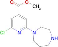 methyl 2-chloro-6-(1,4-diazepan-1-yl)isonicotinate