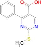 2-(methylthio)-4-phenylpyrimidine-5-carboxylic acid