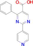 4-phenyl-2-pyridin-4-ylpyrimidine-5-carboxylic acid