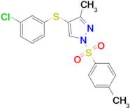 4-[(3-chlorophenyl)thio]-3-methyl-1-[(4-methylphenyl)sulfonyl]-1H-pyrazole