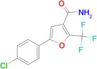 5-(4-chlorophenyl)-2-(trifluoromethyl)-3-furamide