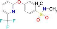 N,N-dimethyl-4-{[6-(trifluoromethyl)pyridin-2-yl]oxy}benzenesulfonamide