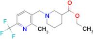 ethyl 1-{[2-methyl-6-(trifluoromethyl)pyridin-3-yl]methyl}piperidine-3-carboxylate