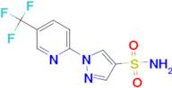 1-[5-(trifluoromethyl)pyridin-2-yl]-1H-pyrazole-4-sulfonamide