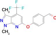 4-{[1,3-Dimethyl-4-(trifluoromethyl)-1H-pyrazolo[3,4-b]pyridin-6-yl]oxy}benzaldehyde