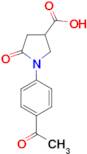 1-(4-acetylphenyl)-5-oxopyrrolidine-3-carboxylic acid