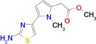 methyl [5-(2-amino-1,3-thiazol-4-yl)-1-methyl-1H-pyrrol-2-yl]acetate