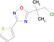 5-(1-chloro-2-methylpropan-2-yl)-3-(thiophen-2-yl)-1,2,4-oxadiazole