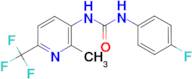 N-(4-fluorophenyl)-N'-[2-methyl-6-(trifluoromethyl)pyridin-3-yl]urea