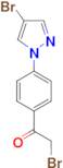 2-bromo-1-[4-(4-bromo-1H-pyrazol-1-yl)phenyl]ethanone