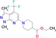 ethyl 1-[1,3-dimethyl-4-(trifluoromethyl)-1H-pyrazolo[3,4-b]pyridin-6-yl]piperidine-4-carboxylate