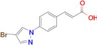 3-[4-(4-bromo-1H-pyrazol-1-yl)phenyl]acrylic acid