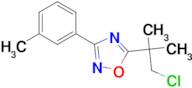 5-(2-chloro-1,1-dimethylethyl)-3-(3-methylphenyl)-1,2,4-oxadiazole