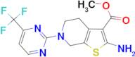 methyl 2-amino-6-[4-(trifluoromethyl)pyrimidin-2-yl]-4,5,6,7-tetrahydrothieno[2,3-c]pyridine-3-c...