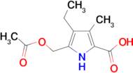 5-[(acetyloxy)methyl]-4-ethyl-3-methyl-1H-pyrrole-2-carboxylic acid