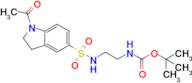 t-Butyl 2-{[(1-acetyl-2,3-dihydro-1H-indol-5-yl)sulfonyl]amino}ethylcarboxylate