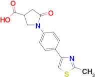 1-[4-(2-methyl-1,3-thiazol-4-yl)phenyl]-5-oxopyrrolidine-3-carboxylic acid