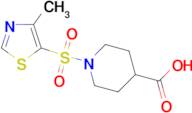 1-[(4-methyl-1,3-thiazol-5-yl)sulfonyl]piperidine-4-carboxylic acid