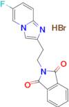 2-[2-(6-fluoroimidazo[1,2-a]pyridin-2-yl)ethyl]-1H-isoindole-1,3(2H)-dione hydrobromide