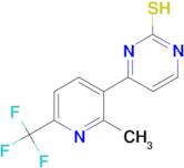 4-[2-methyl-6-(trifluoromethyl)pyridin-3-yl]pyrimidine-2-thiol