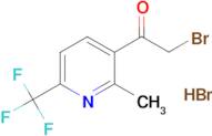 2-bromo-1-[2-methyl-6-(trifluoromethyl)pyridin-3-yl]ethanone hydrobromide