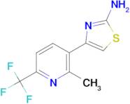 4-[2-methyl-6-(trifluoromethyl)pyridin-3-yl]-1,3-thiazol-2-amine