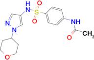 N-(4-{[(1-tetrahydro-2H-pyran-4-yl-1H-pyrazol-4-yl)amino]sulfonyl}phenyl)acetamide