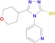 4-pyridin-3-yl-5-tetrahydro-2H-pyran-4-yl-4H-1,2,4-triazole-3-thiol