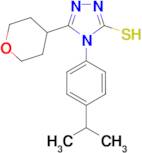 4-(4-isopropylphenyl)-5-tetrahydro-2H-pyran-4-yl-4H-1,2,4-triazole-3-thiol